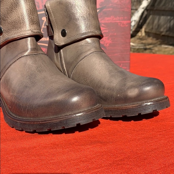 Jafa 492 Burlap Cuffed Ankle Boots Size 38 - Picture 5 of 10